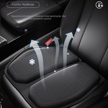 Hladni jastuk za auto s gelom u ćelijskoj strukturi, ventilacija, sve sezone, TPE površina, punjenje od sintetičkih vlakana