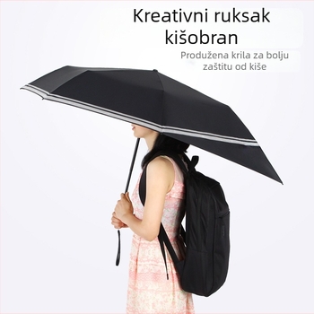 Dječji kišobran s tri dijela, aluminijski okvir s 8 krakova, tkanina 210T, UV zaštita UPF50+, ručno otvaranje