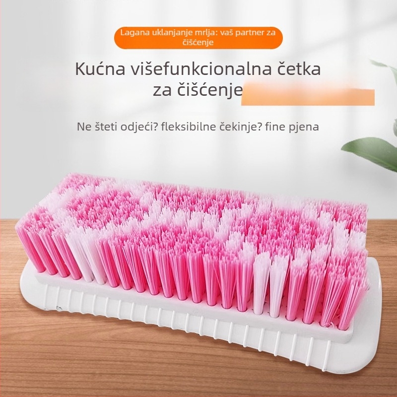 Četka za čišćenje s dugom drškom i čvrstim dlačicama, ojačano plastično tijelo, višefunkcionalna četka za pranje i obuću