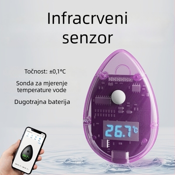 Voden termometar od PC kućišta; mjeri temperaturu vode; tip sonde za ulaz; točnost ±0,1°C