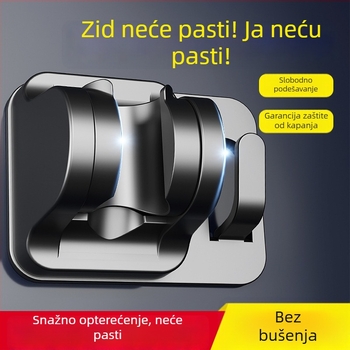 Držač za tuš od nehrđajućeg čelika – bez bušenja, bez tragova, prilagodljiv
