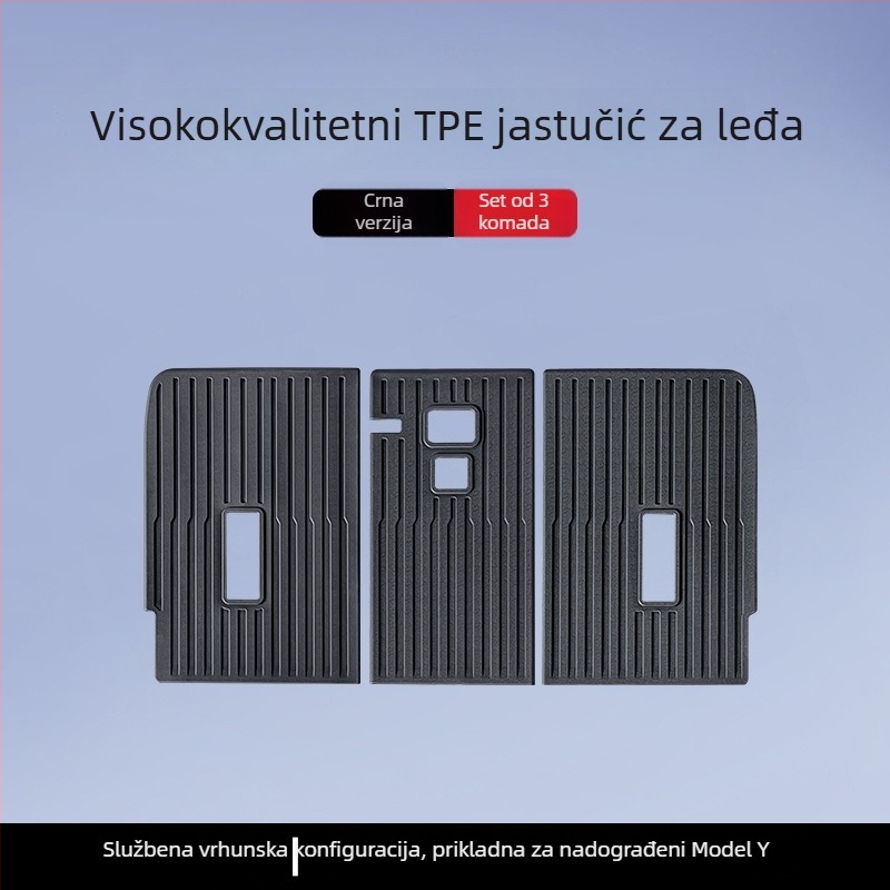 Tesla Model 3/Y prednji i stražnji tepih za prtljažnik – TPE, prilagođeno za model, bez logotipa