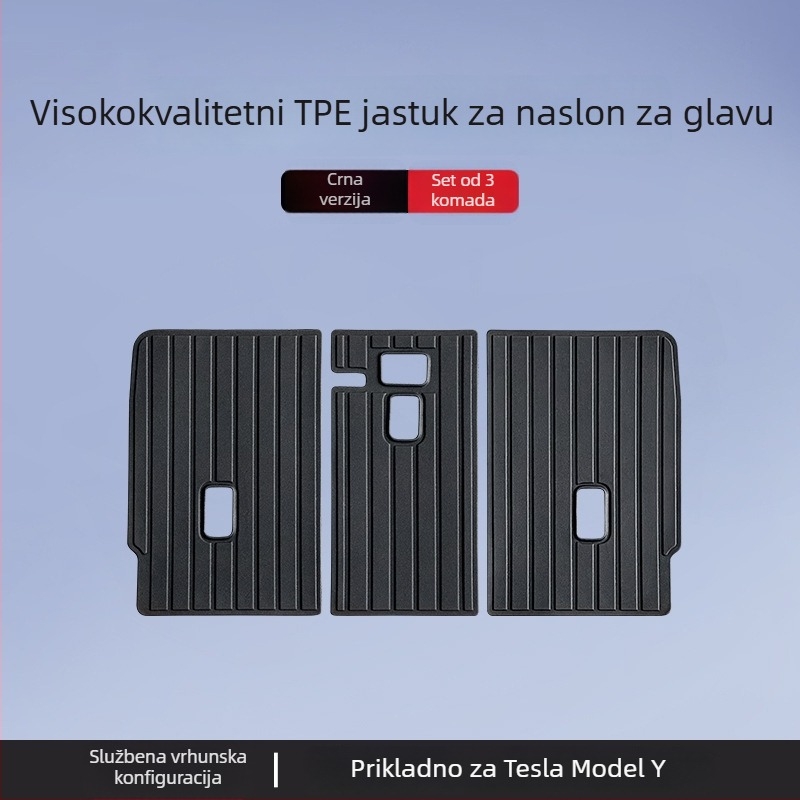 Tesla Model 3/Y prednji i stražnji tepih za prtljažnik – TPE, prilagođeno za model, bez logotipa