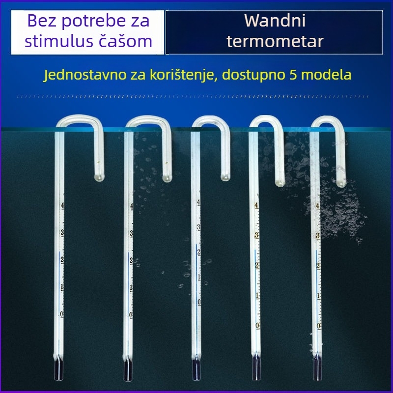 Samolepljivi termometar za akvarij i terarij za kornjače, visoka preciznost, stakleni