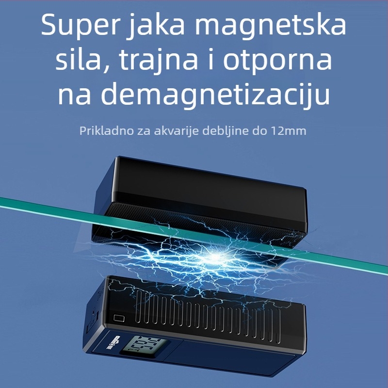 Old Fisherman Magnetna četkica za čišćenje akvarija s termometrom i snažnim magnetom