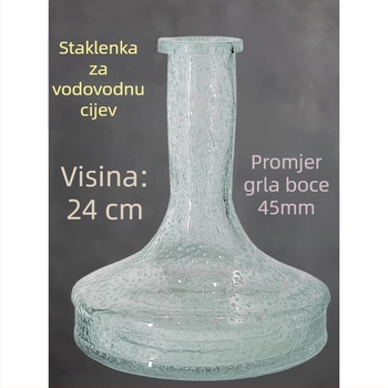 smoke jar, staklo, insert pipe, ruski stil, univerzalna baza za vodnu lulu