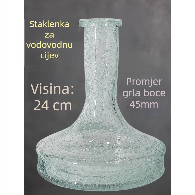 smoke jar, staklo, insert pipe, ruski stil, univerzalna baza za vodnu lulu