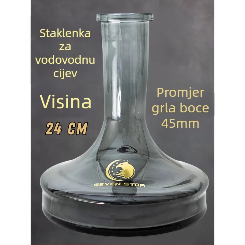 smoke jar, staklo, insert pipe, ruski stil, univerzalna baza za vodnu lulu
