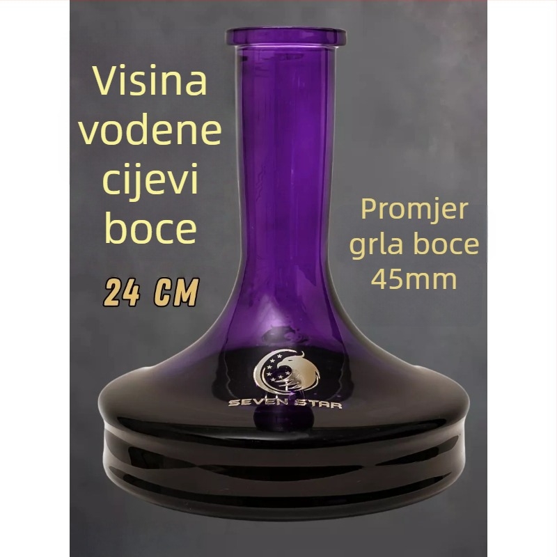smoke jar, staklo, insert pipe, ruski stil, univerzalna baza za vodnu lulu
