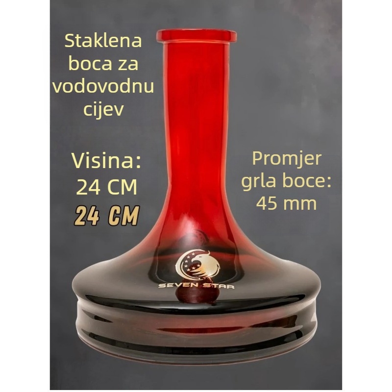smoke jar, staklo, insert pipe, ruski stil, univerzalna baza za vodnu lulu