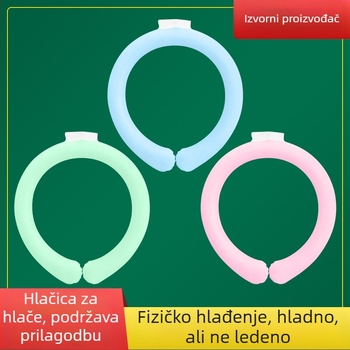 Chladić za vrat s PCM punjenjem, TPU tkanina, težina 120 g, pakiranje 38 kom, za prevenciju toplinskog stresa i hlađenje