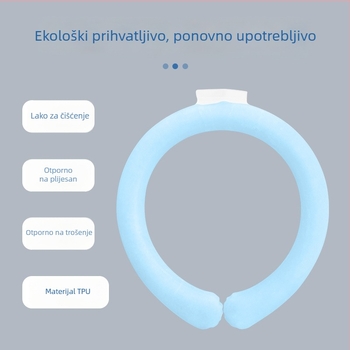 Chladić za vrat s PCM punjenjem, TPU tkanina, težina 120 g, pakiranje 38 kom, za prevenciju toplinskog stresa i hlađenje