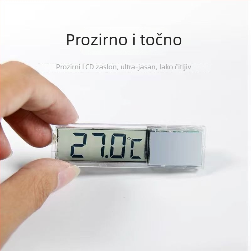 Digitalni termometar za akvarij s prozirnim LCD zaslonom, visoka preciznost mjerenja temperature