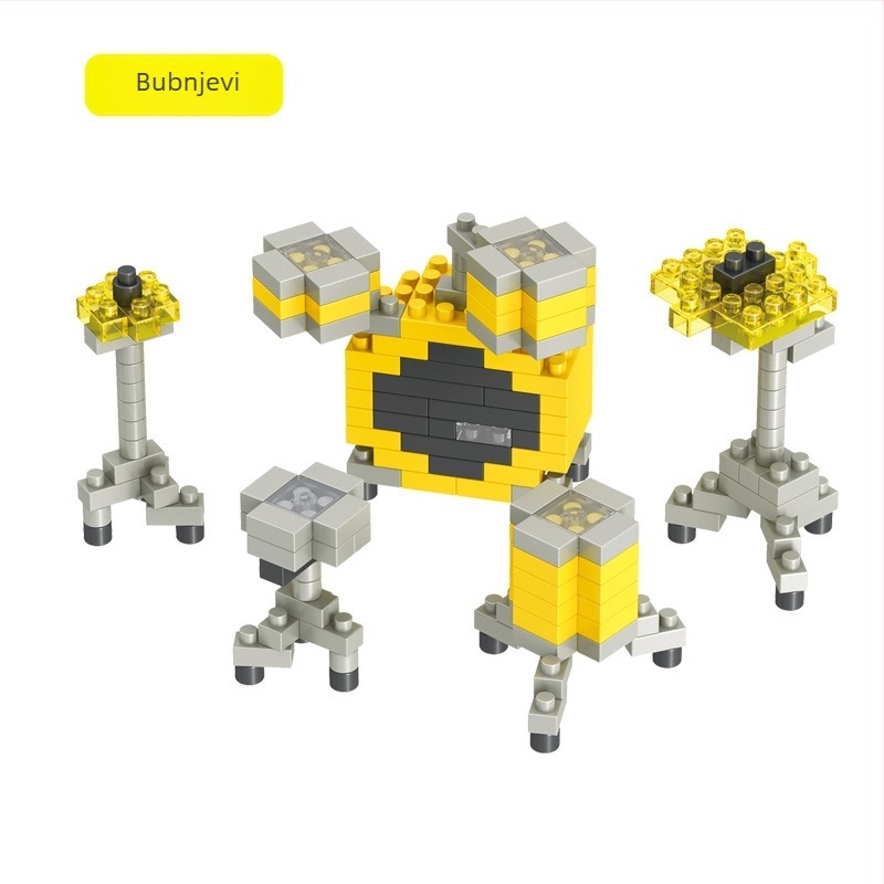 Lego-kompatibilne glazbene blokove – klavir i gitara, 100–200 komada, ABS plast, DIY, za uzrast 7–14 godina