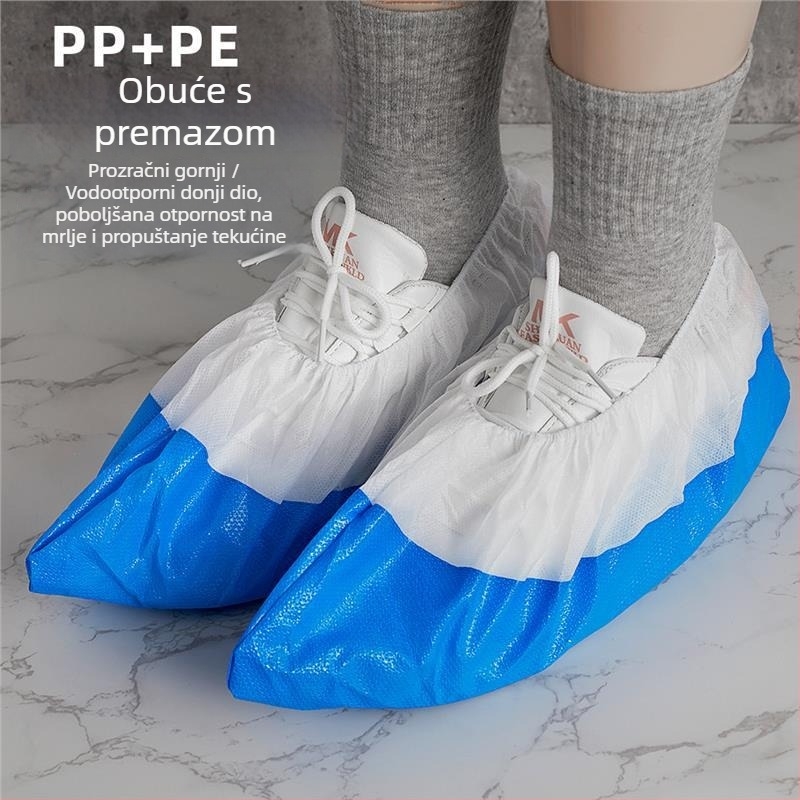 Jednokratne navlake za cipile, od PP+PE guste neiscrte tkanine, vodootporne, otporne na ulje, protuklizne, 40gsm
