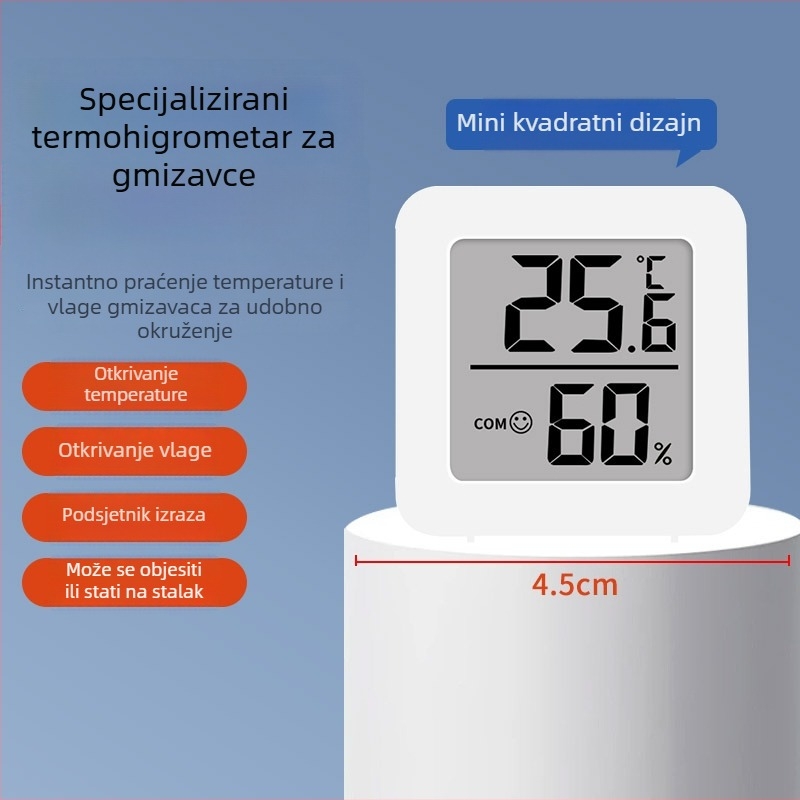 Mjerac vlage za inkubaciju kućnih ljubimaca s preciznom kontrolom temperature - Giant Lever, Model zmkmmsth, Elektronički digitalni zaslon
