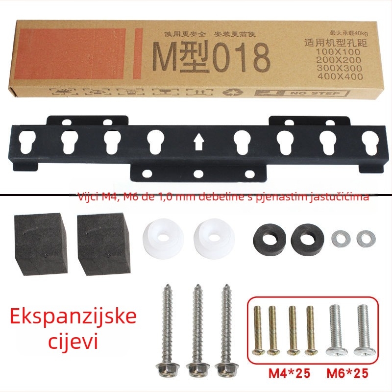 Zidni nosač za televizor 018 – kovni nosač, nosivost više od 15 kg, mehaničko upravljanje