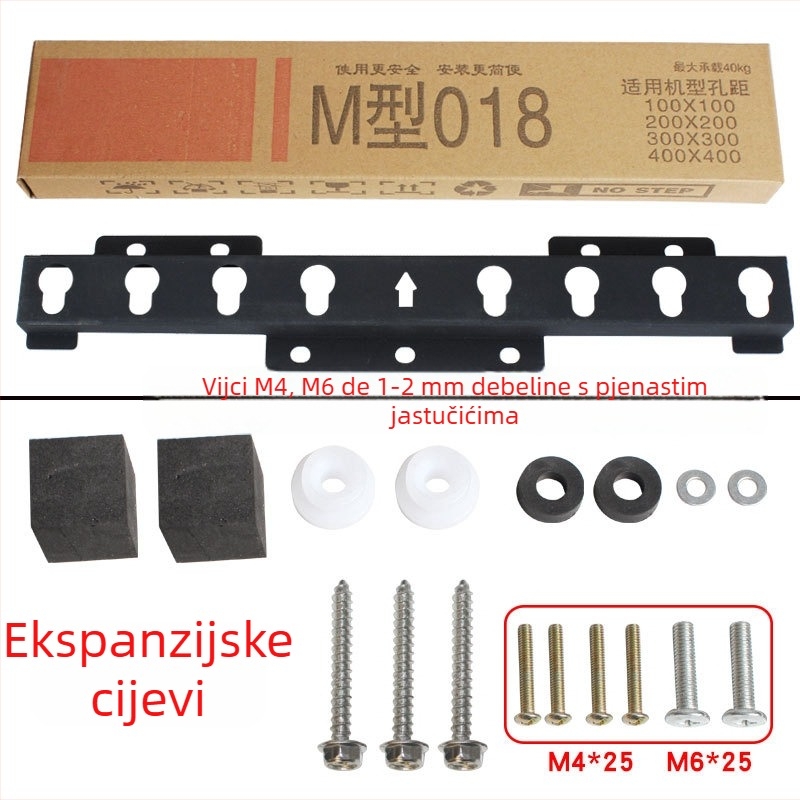 Zidni nosač za televizor 018 – kovni nosač, nosivost više od 15 kg, mehaničko upravljanje