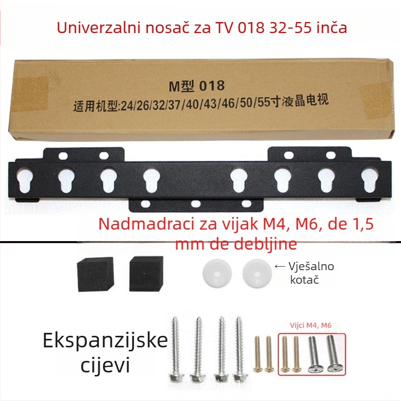 Zidni nosač za televizor 018 – kovni nosač, nosivost više od 15 kg, mehaničko upravljanje