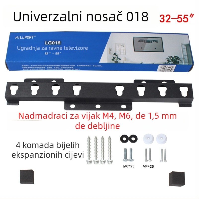 Zidni nosač za televizor 018 – kovni nosač, nosivost više od 15 kg, mehaničko upravljanje