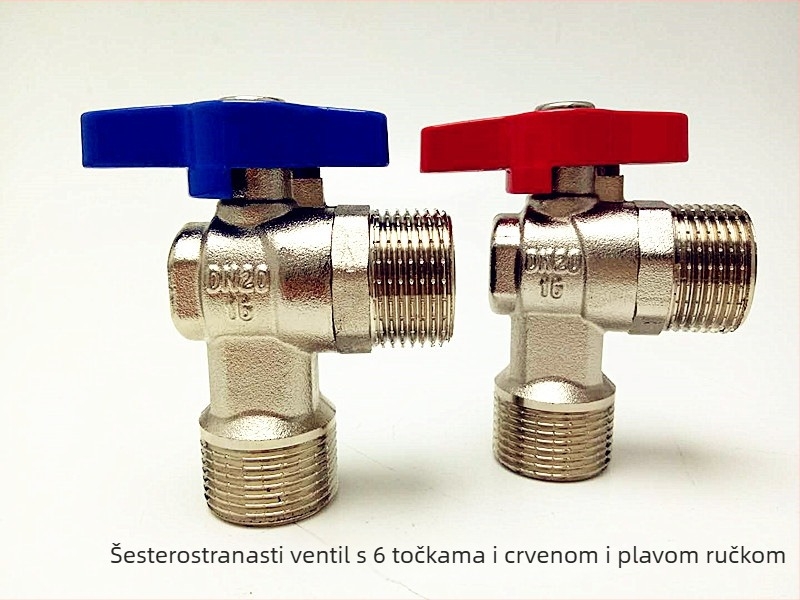 Trokutni ventil od mesinga, tijelo od mesinga, Ø20 mm otvor, ručna montaža, radni tlak 16