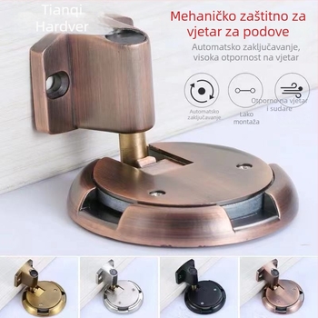 Podnu montirani uređaj za vuču vrata, cinkova legura, elektroplatirani završetak, skrivena automatska kontrola, protiv sudaranja, ne-magnetno, model 8563