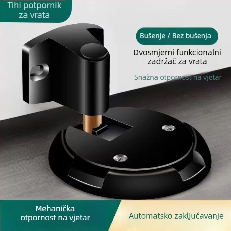 Podnu montirani uređaj za vuču vrata, cinkova legura, elektroplatirani završetak, skrivena automatska kontrola, protiv sudaranja, ne-magnetno, model 8563