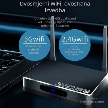 Android TV Box s izlazom 4K, Bluetoothom i Wi-Fi s dvije frekvencijske trake, 128 MB RAM