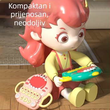 Dinosaurski glazbeni bubanj za bebe — interaktivna igračka za udaranje rukama, rano učenje (plastika • Baoshunjia • Kategorija proizvoda: Elektronička tipkovnica • Uzrast 0-3 godine)