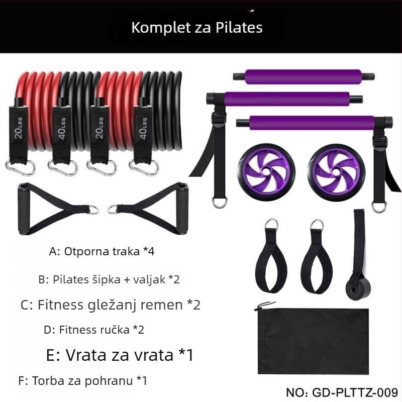 Pilates štap za napetost: lateks, napetost užet, za muškarce i žene