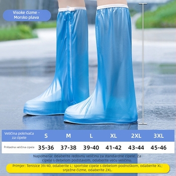 Duge zaštitne navlake za kišne čizme, PVC, vodootporne i otporne na pijesak, debele i izdržljive za vanjsku uporabu