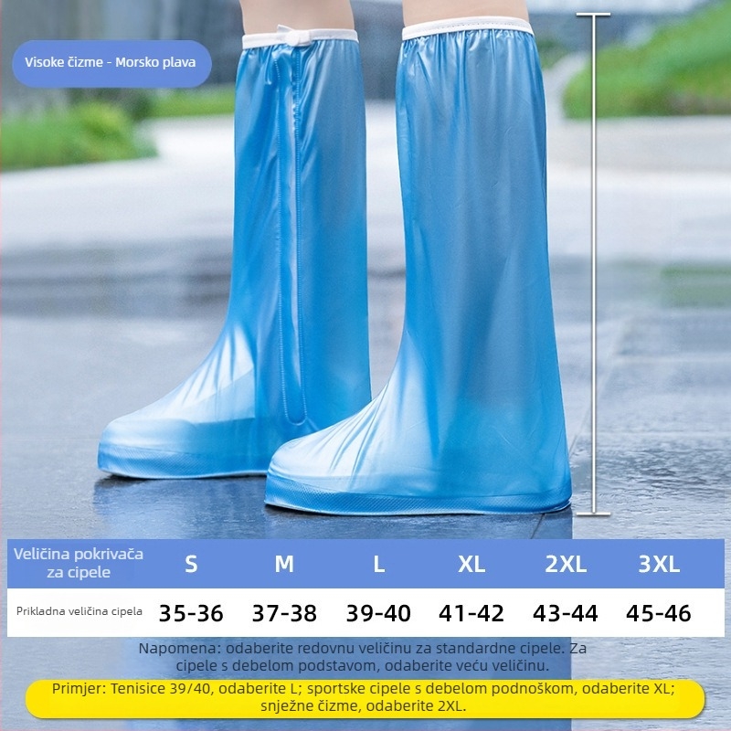 Duge zaštitne navlake za kišne čizme, PVC, vodootporne i otporne na pijesak, debele i izdržljive za vanjsku uporabu