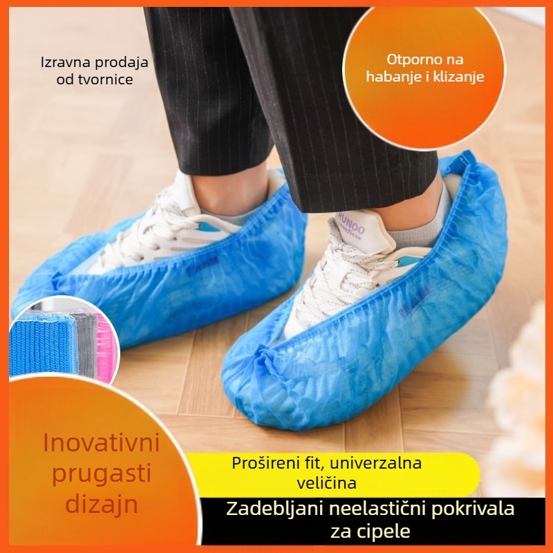 Jednokratne navlake za cipele od netkanog materijala, debeli, za kućnu upotrebu, prozračne, otporne na habanje, zaštita od prašine