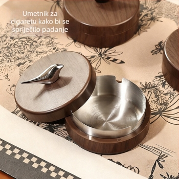 Plastična pepeljara, dekorativni dizajn, mogućnost prilagodbe, pakiranje 50 komada