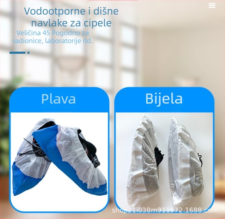 Jednokratne navlake za cipele – izuzetno debele, od netkanog materijala, vodootporne, otporne na habanje, protuklizne