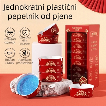 Jednokratna pepeljara od smole s deodorizacijom i apsorpcijom dima za barove i Internet kafiće