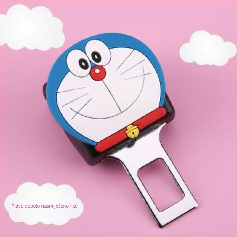 Produžni sigurnosni pojas automobila s interfejsnom umetkom od nehrđajućeg čelika i ABS-a, model KK004, bez logotipa