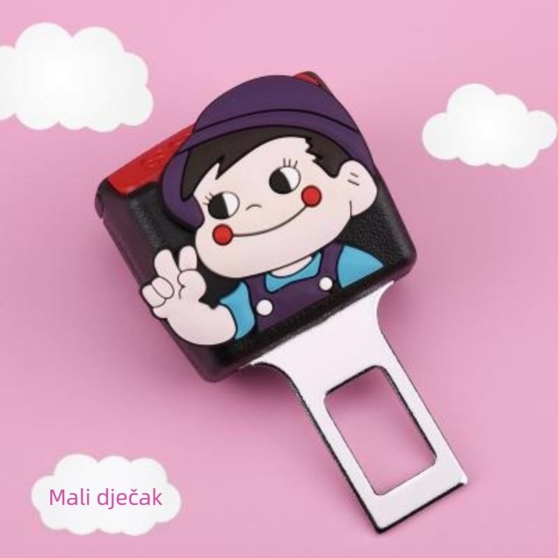 Produžni sigurnosni pojas automobila s interfejsnom umetkom od nehrđajućeg čelika i ABS-a, model KK004, bez logotipa