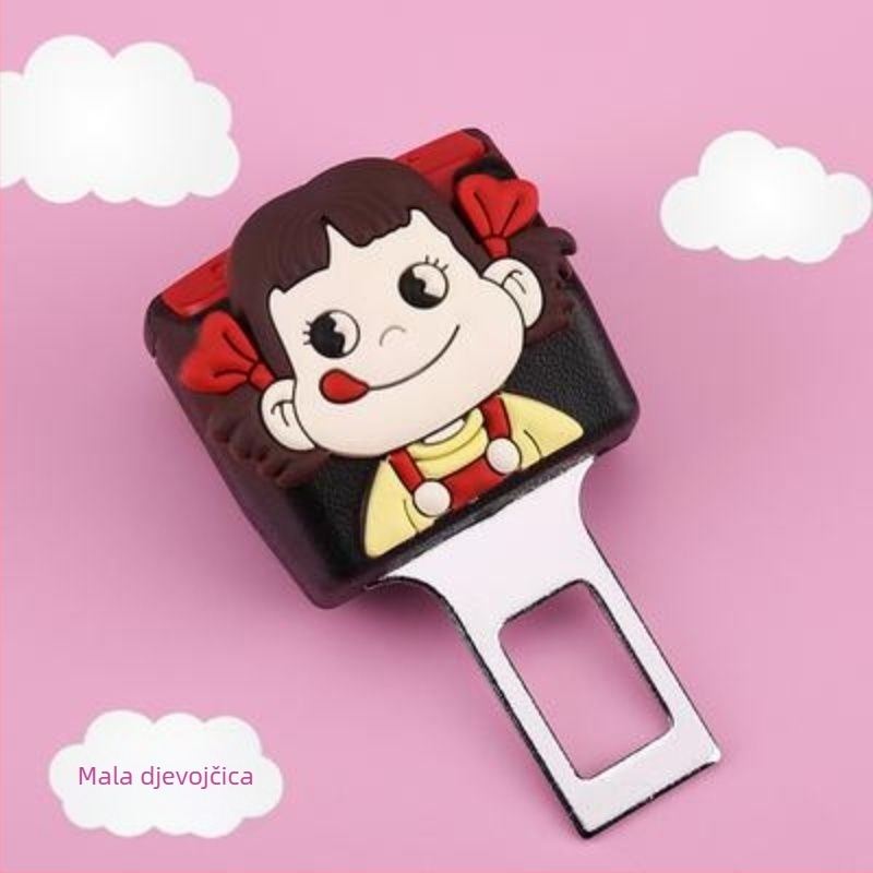 Produžni sigurnosni pojas automobila s interfejsnom umetkom od nehrđajućeg čelika i ABS-a, model KK004, bez logotipa