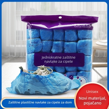 Jednokratni debeli plastični navlaci za cipele za unutarnju uporabu, zaštita od prašine