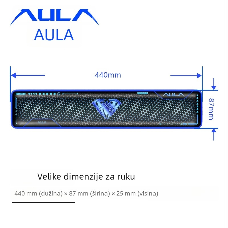 F-X2 Mala podloga za zglob, prirodni kaučuk, dvostrana, gaming desk mat
