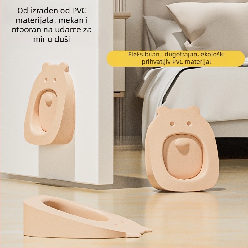 Vrata karikatura stopper, zidni, PVC, ručno upravljanje, moderni minimalistički stil