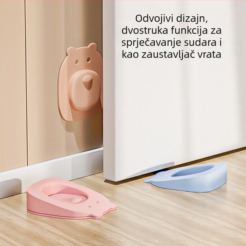 Vrata karikatura stopper, zidni, PVC, ručno upravljanje, moderni minimalistički stil