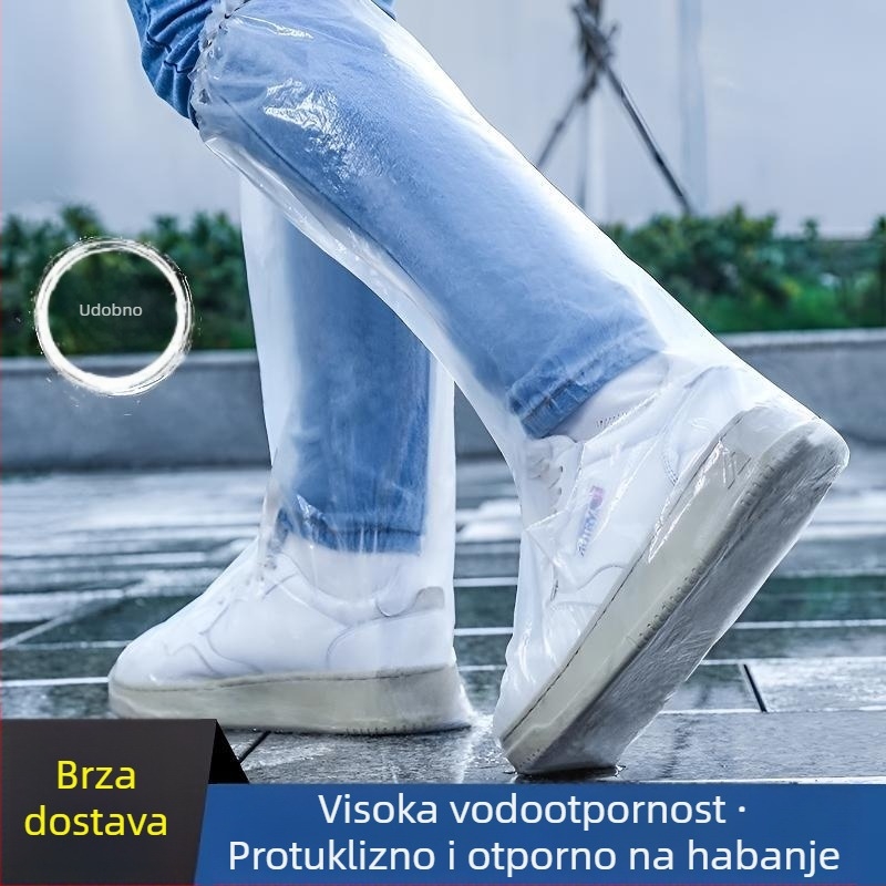 Unisex silikonske čizme za kišu - vodootporne, protuklizne, debeli i otporne na trošenje, jesen-zima