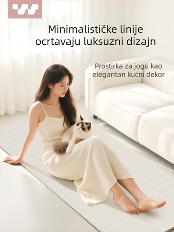 Sway joga prostirka za kućnu upotrebu – profesionalna protivklizna, apsorpcija udara, tiha, deblja i šira, dimenzije 183×61 cm, materijal TPE