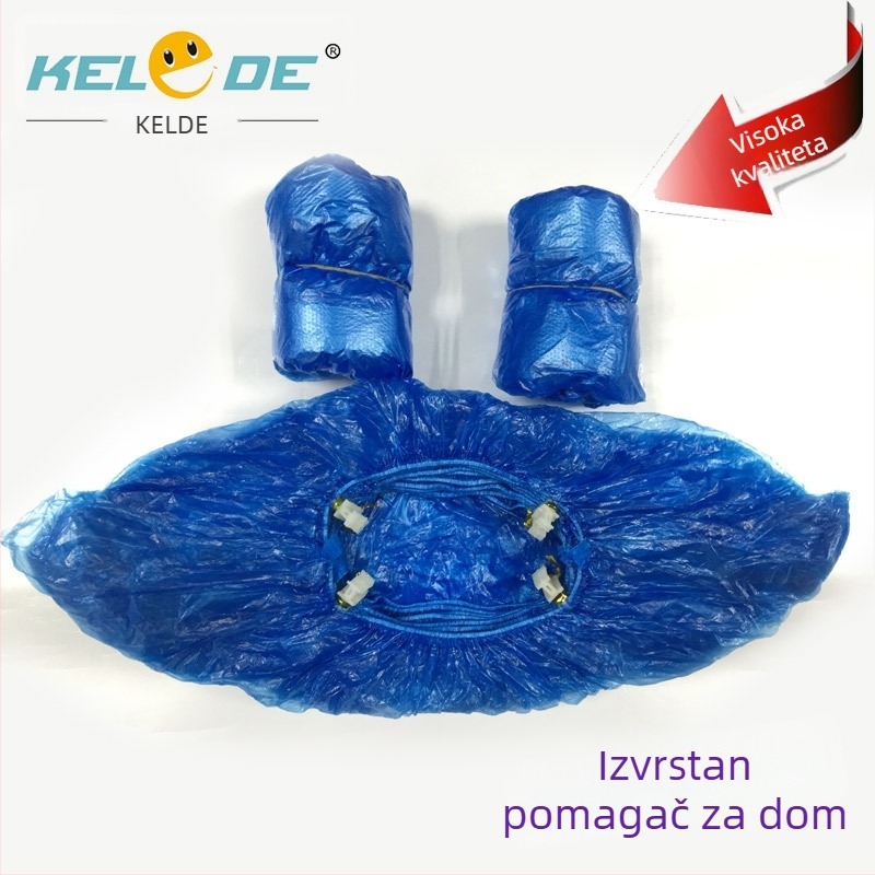 Jednokratne PE navlake za cipele i netkane navlake za stopala, pojačane, T-oblik plastična navlaka za cipele, protuklizna, za kućnu upotrebu