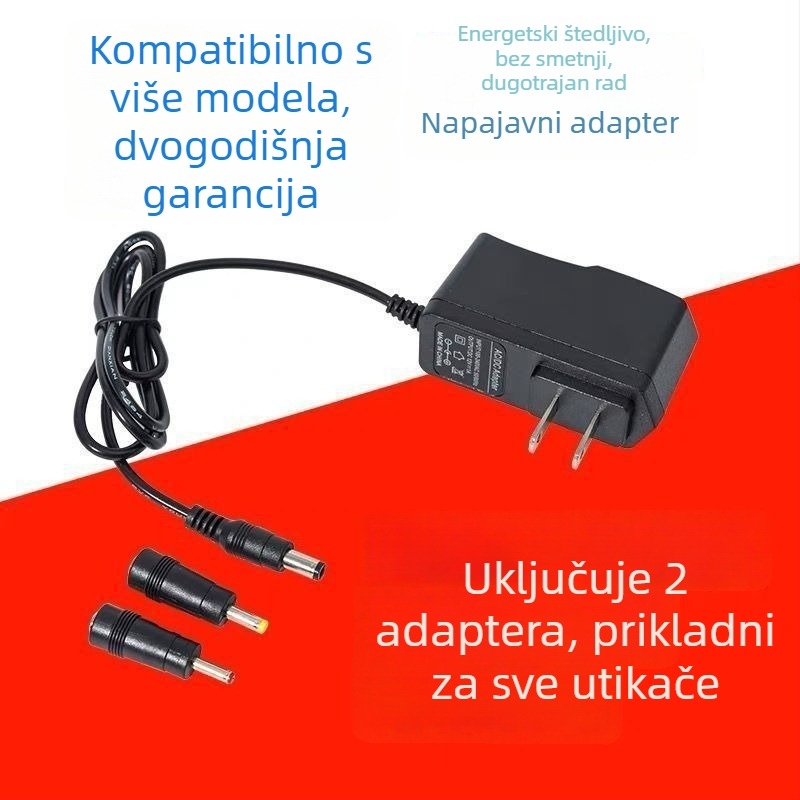 Napajanje za usmjerivač, set-top box, zvuk i nadzor — 12V 1A, 9V 1A, 5V 1A, 5V 2A