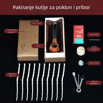 Duhanska lula Heatherwood – Zobo – moderni minimalistički dizajn s zakrivljenim filtrom, višekratno upotrebljiva