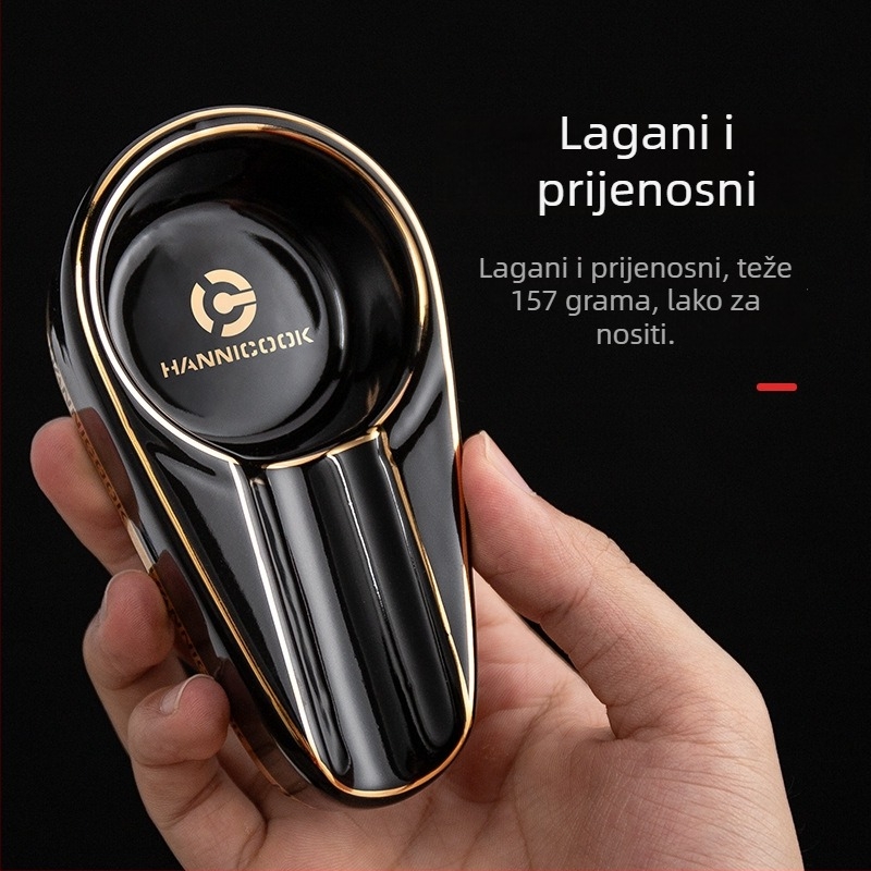 Keramička pepeljara za cigare, retro stil, prilagodljiva, spremna za poklon