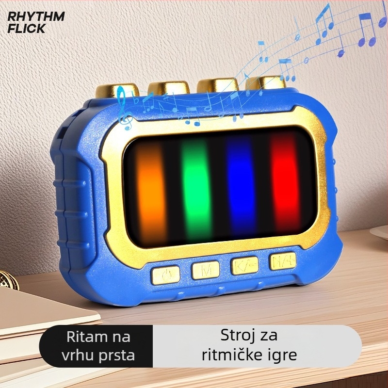 Prijenosna dječja ritamska konzola – plastika; dob djece 4–6 godina; 3C kategorija: Elektroničke igrečke do 14 godina; pakiranje: ekspres kutija; šifra proizvoda A194-13 (Materijal: Plastika; Dob: 4–6 godina; 3C kategorija: Elektroničke igrečke do 14 godin